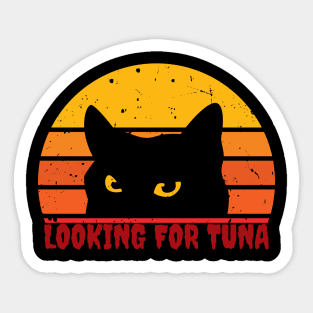 Cat Looking For Tuna Sticker